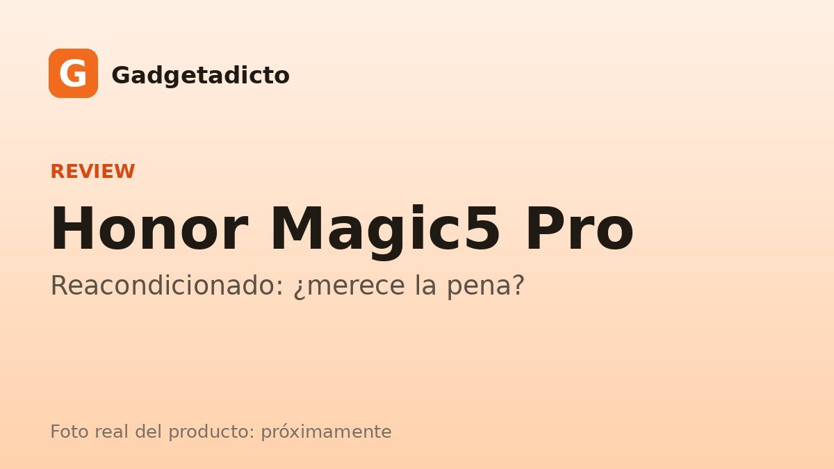 Honor Magic5 Pro reacondicionado: mi opinión y por qué sigue mereciendo la pena